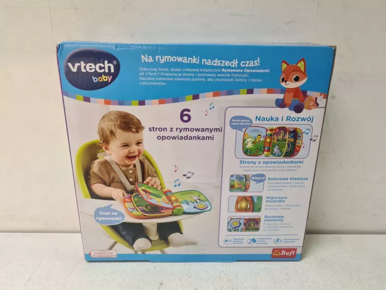 VTECH INTERAKTYWNA KSIĄŻECZKA RYMOWANE OPOWIADANKI W JĘZYKU POLSKIM