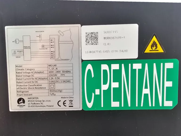 LODÓWKA TURYSTYCZNA MOUNTAIN GOAT 37,1L 230/12V