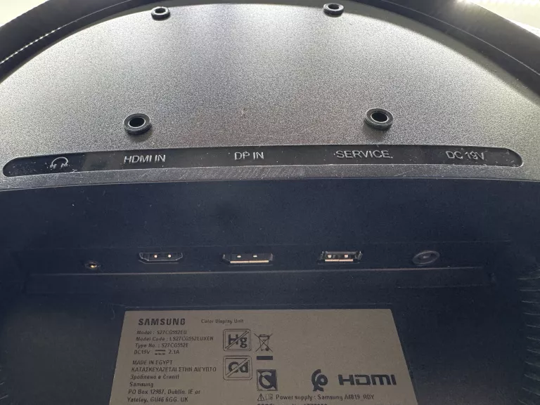 SAMSUNG ODYSSEY G5 LS27CG552EUXEN 27" MONITOR LED