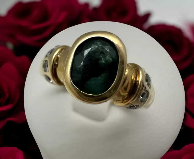 PIĘKNY ZŁOTY PIERŚCIONEK 585 | 4,39G | R:13