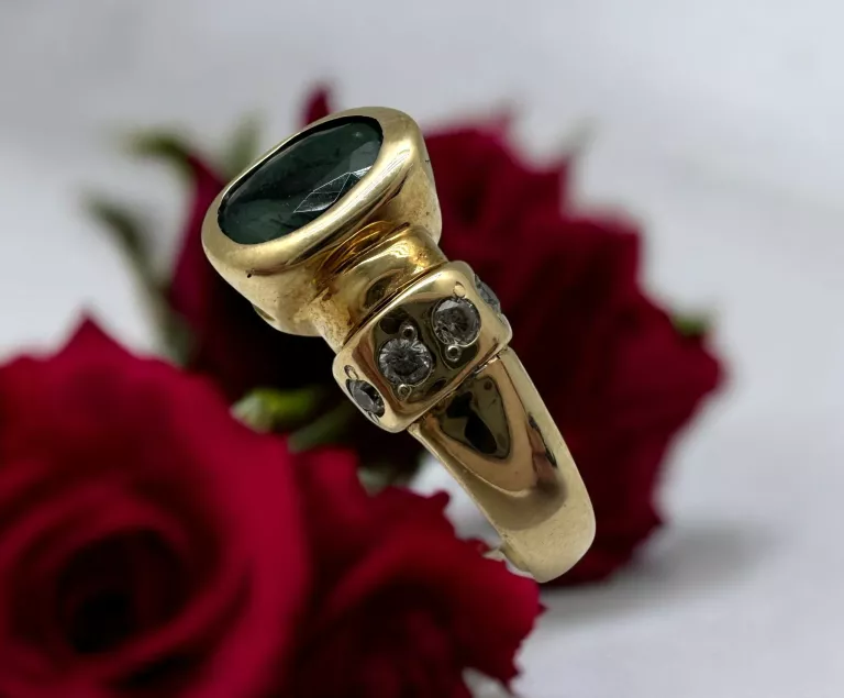 PIĘKNY ZŁOTY PIERŚCIONEK 585 | 4,39G | R:13