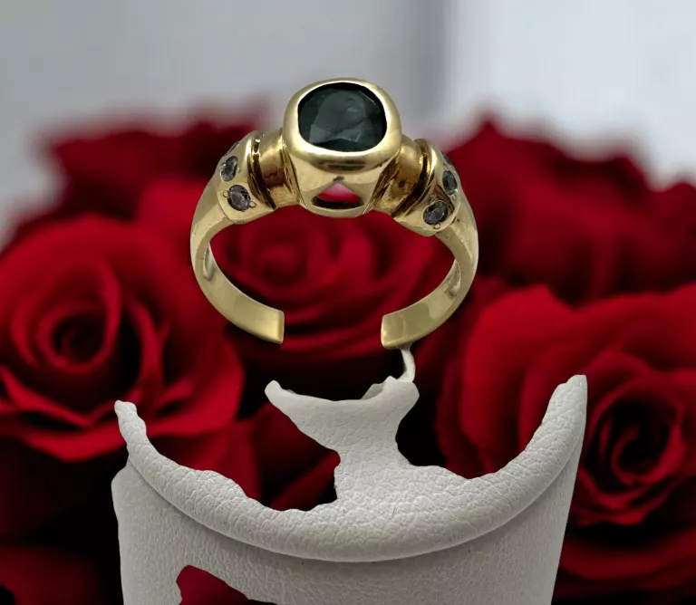 PIĘKNY ZŁOTY PIERŚCIONEK 585 | 4,39G | R:13