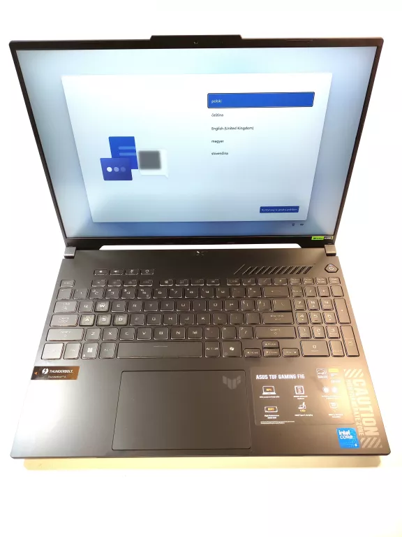 LAPTOP ASUS TUF GAMING F16 (FX607VU-I5165W) KOMPLET GWARANCJA