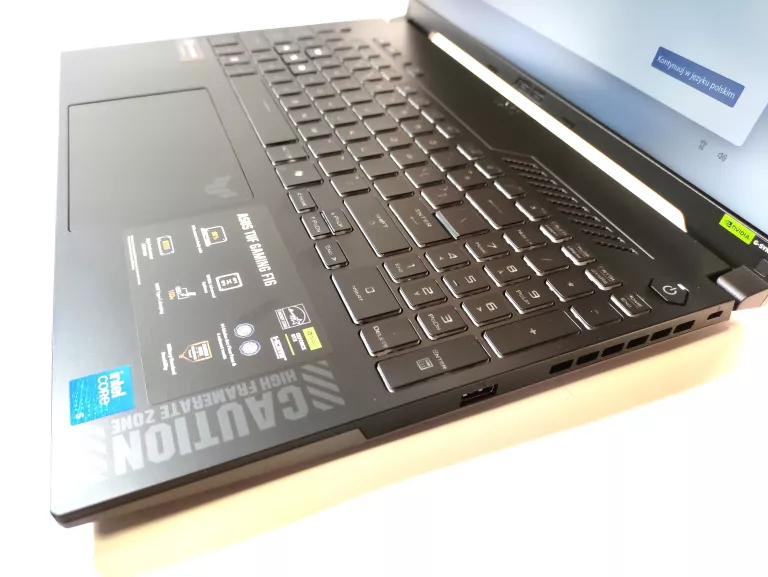 LAPTOP ASUS TUF GAMING F16 (FX607VU-I5165W) KOMPLET GWARANCJA