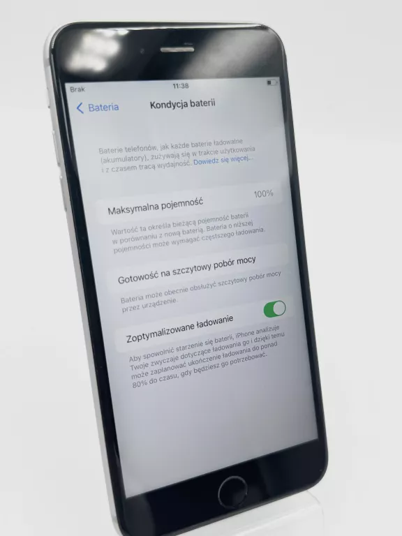 APPLE IPHONE 6S PLUS A1687 2GB 32GB LTE SPACE GRAY /100% KONDYCJA BATERI