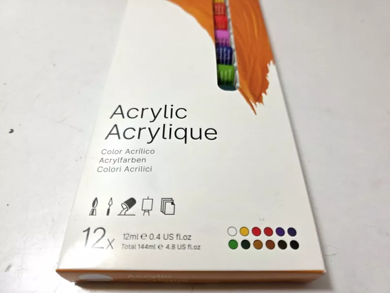 ZESTAW FARB AKRYLOWYCH DALER ROWNEY SIMPLY 12 KOLORÓW