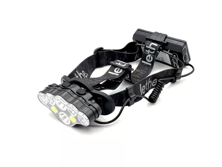 LATARKA CZOŁOWA LETHE WORKS 500LM 8 TRYBÓW (6 LED + 2 COB)