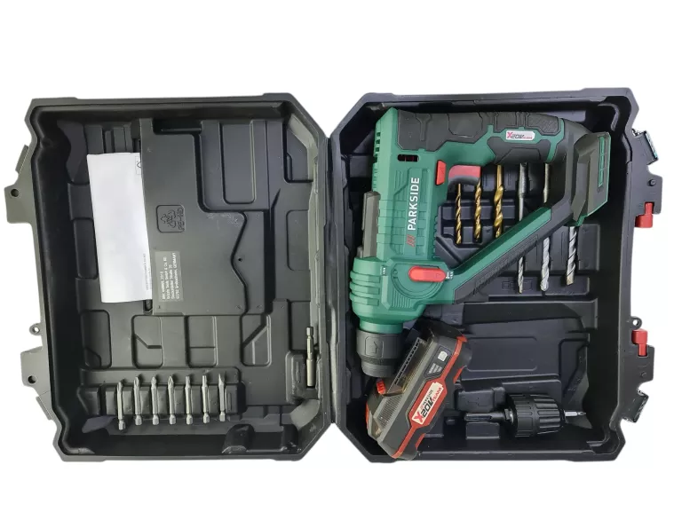 AKUMULATOROWA MŁOTOWIERTARKA PABH 20-LI D4 PARKSIDE  + AKUMULATOR 2AH