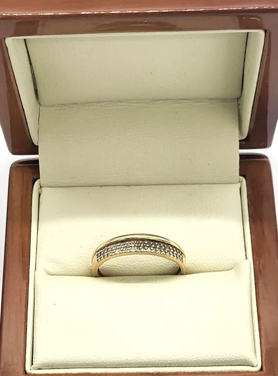 PIĘKNY ZŁOTY PIERŚCIONEK 1.84/585