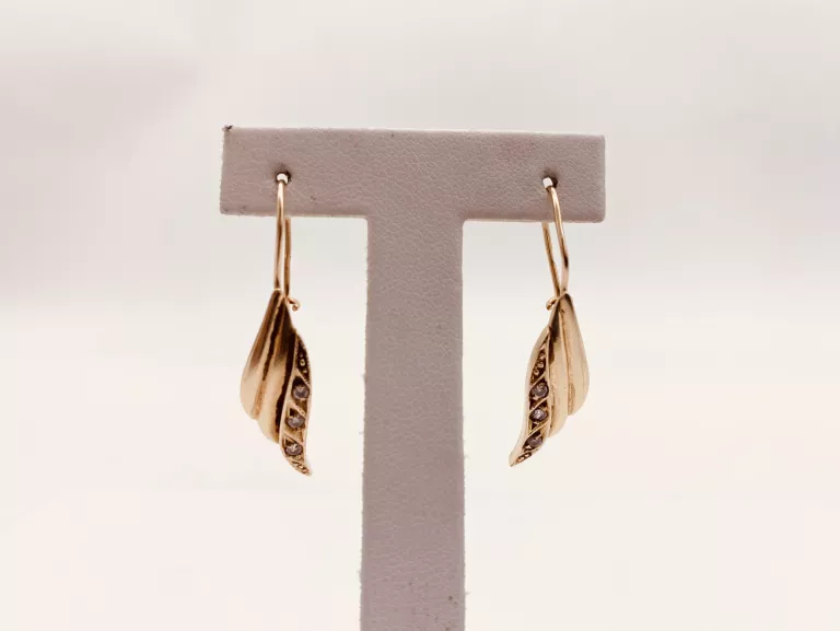 KOLCZYKI WISZACE Z CYRKONIAMI 585/3,96G