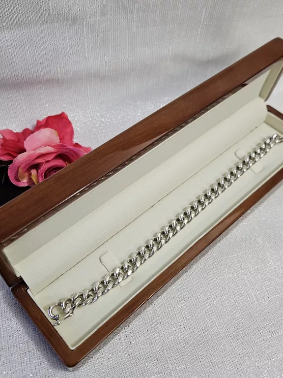 SREBRNA GRUBA BRANSOLETKA 38,03 G 925