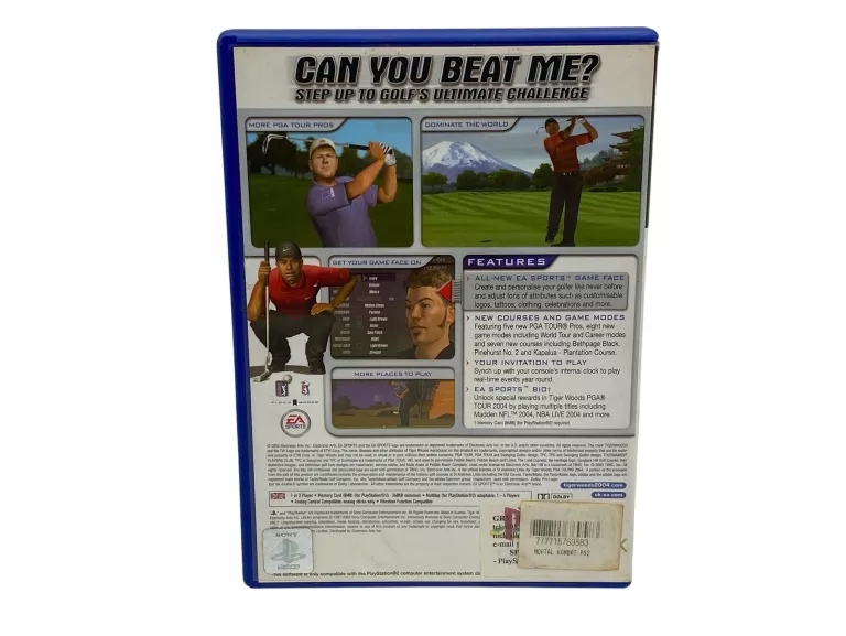 GRA TIGER WOODS PGA TOUR 2004 PS2 PAL