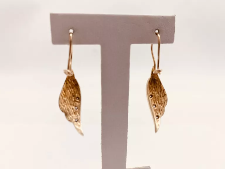 KOLCZYKI WISZACE Z CYRKONIAMI 585/3,96G