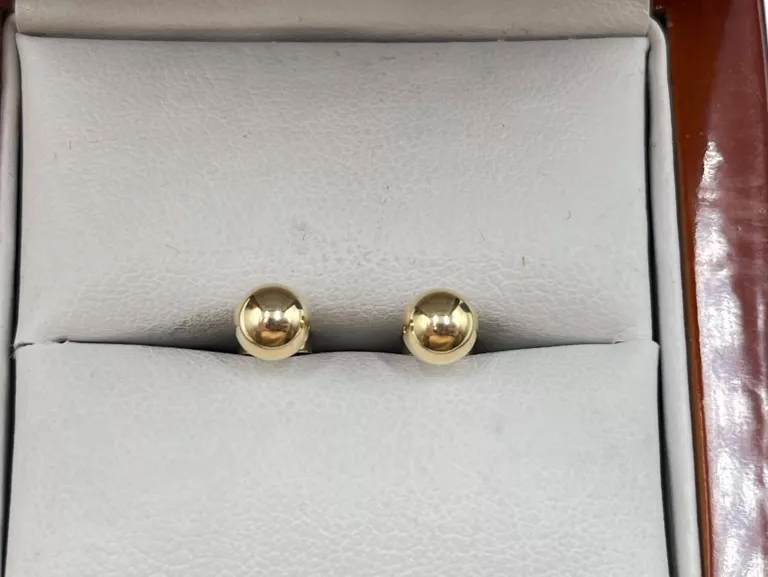 ŚLICZNE ZŁOTE KOLCZYKI KÓŁKA WG: 0,47G P: 585