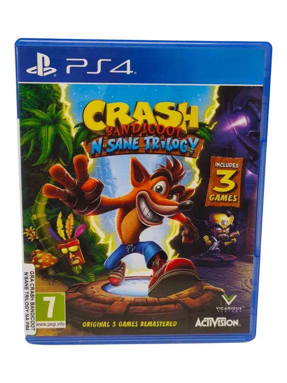 GRA CRASH BANDICOOT N'SANE TRILOGY NA PS4