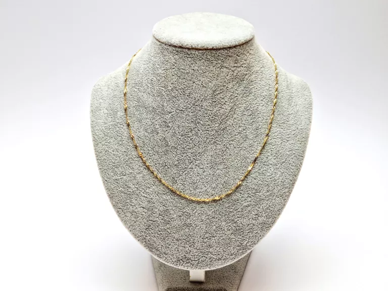 ZŁOTY PIĘKNY ŁAŃCUSZEK SINGAPUR [ 333 1,71G 46CM]