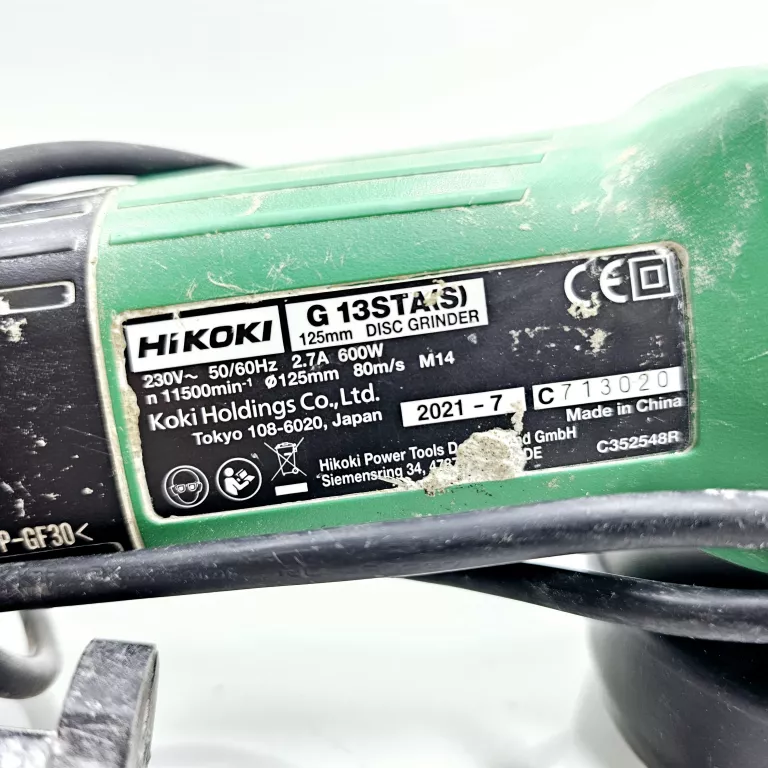 SZLIFIERKA HIKOKI G13STA(S) 600W