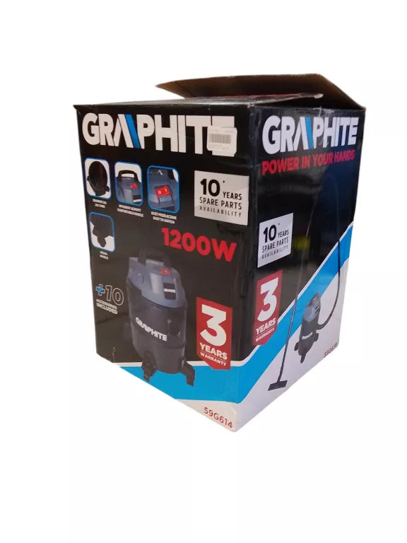 ODKURZACZ PRZEMYSŁOWY 1200W 20L 59G614 GRAPHITE