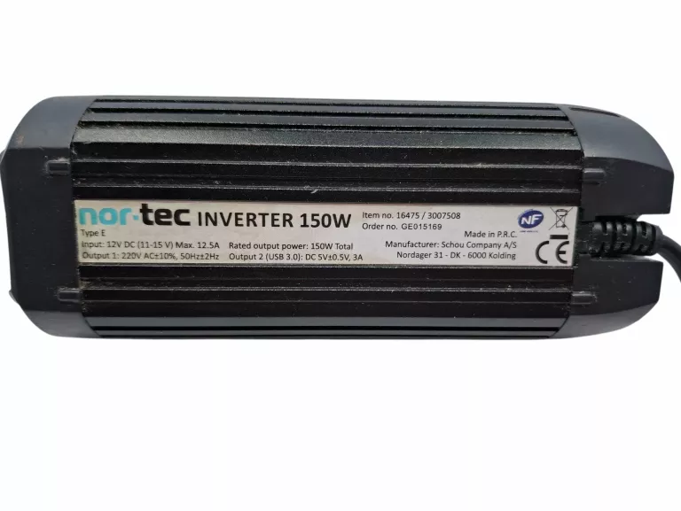 PRZETWORNICA SAMOCHODOWA NOR-TEC INVERTER 150W