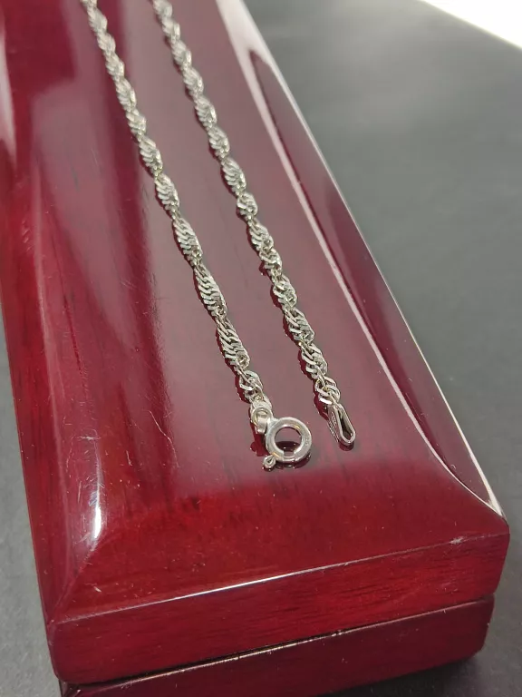 SREBRO - WYRÓB JUBILERSKI UŻYWANY ŁAŃCUSZEK 6,42 G 925