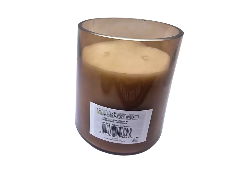 DUŻA ZAPACHOWA ŚWIECA SZKLANA DRZEWO SANDAŁOWE I MANDARYNKA 600G