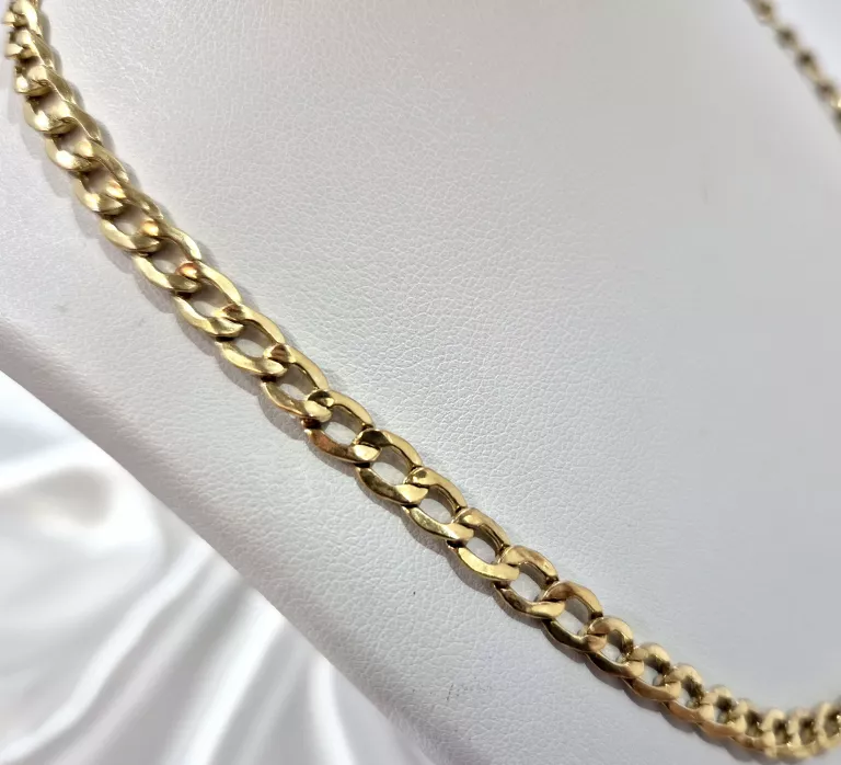 ZŁOTY ŁAŃCUSZEK PR.333 SPLOT PANCERKA 53CM