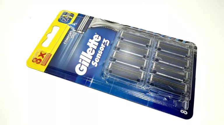 WKŁADY NOŻYKI DO MASZYNKI GILLETTE SENSOR3 8 SZTUK