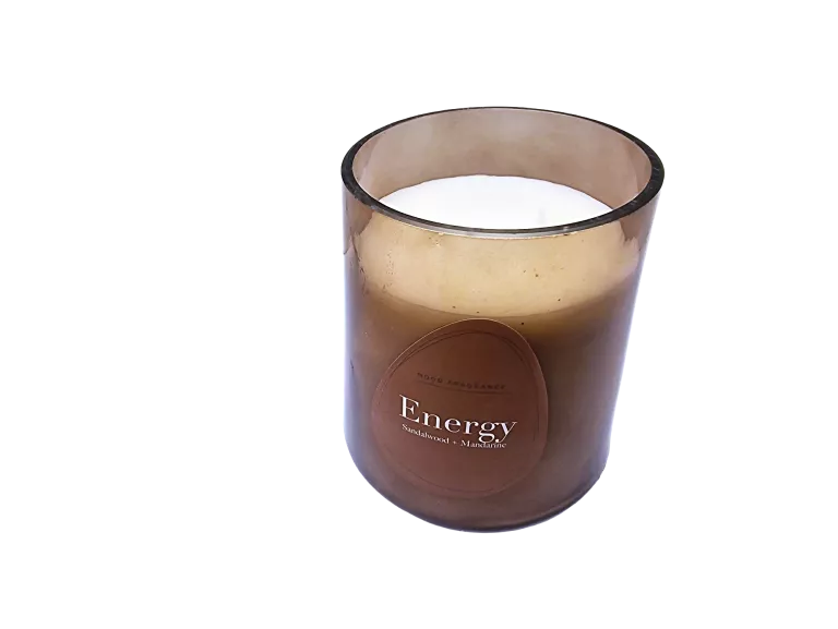 DUŻA ZAPACHOWA ŚWIECA SZKLANA DRZEWO SANDAŁOWE I MANDARYNKA 600G