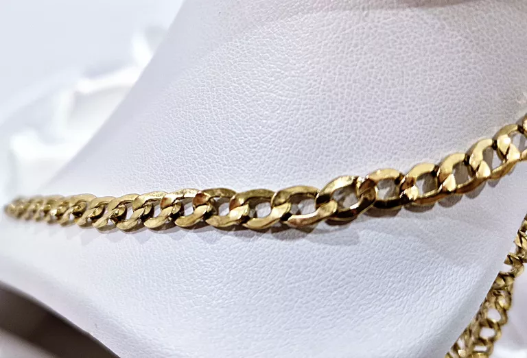 ZŁOTY ŁAŃCUSZEK PR.333 SPLOT PANCERKA 53CM