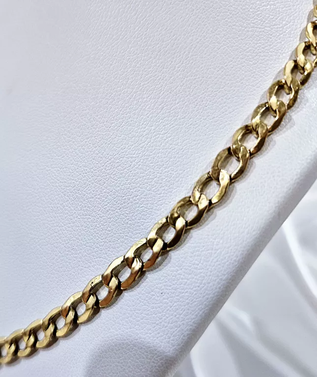 ZŁOTY ŁAŃCUSZEK PR.333 SPLOT PANCERKA 53CM