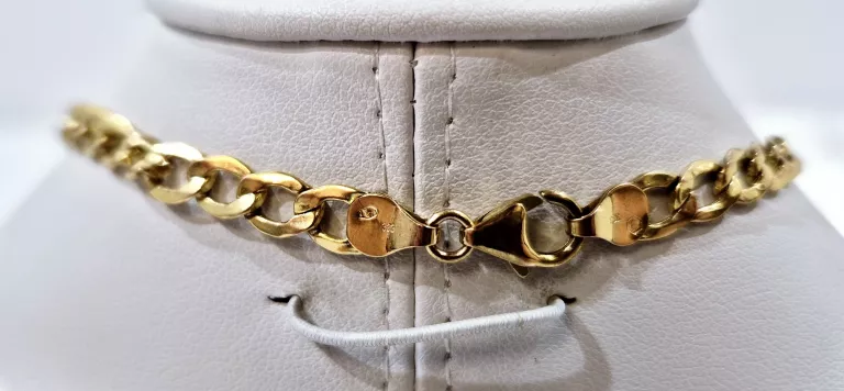 ZŁOTY ŁAŃCUSZEK PR.333 SPLOT PANCERKA 53CM