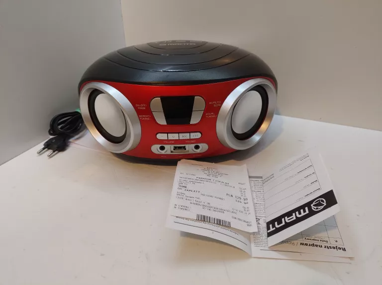 RADIOODTWARZACZ MANTA MM9210BT + INSTRUKCJA I DOW.ZAK.