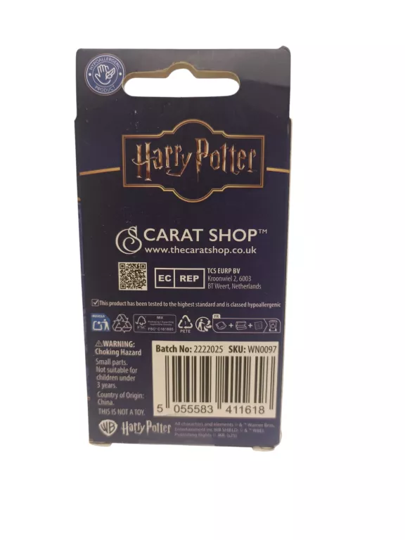 NASZYJNIK ODWRACACZ CZASU, 3 CM, ZŁOTY, HARRY POTTER