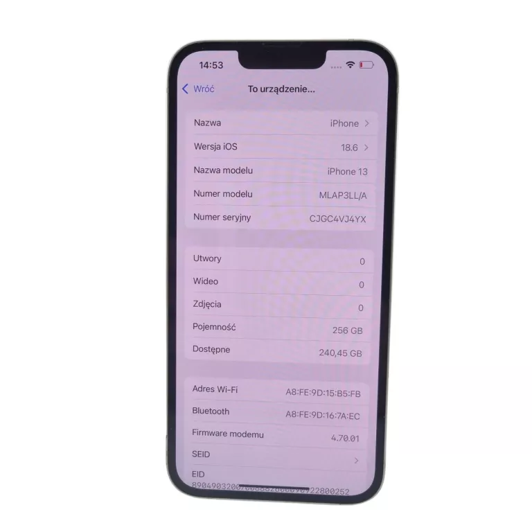 TELEFON IPHONE 13 4GB/256GB