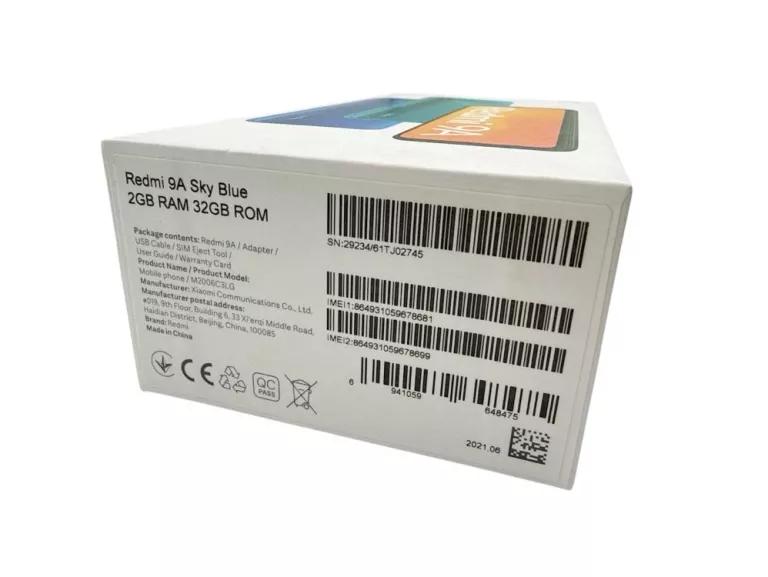 TELEFON XIAOMI REDMI 9A 2/32 GB PUDEŁKO STAN BDB !