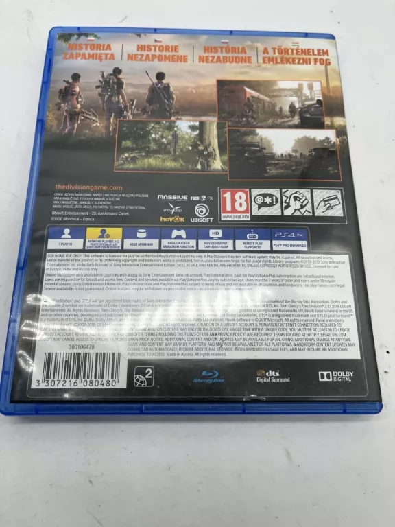 GRA PS4 TOM CLANCY'S THE DIVISION 2