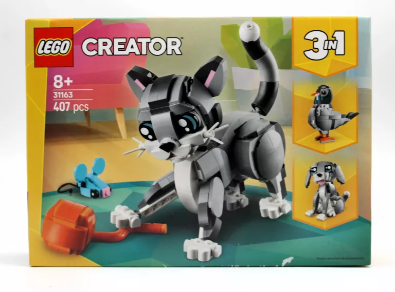 KLOCKI LEGO 31163 CREATOR 3 W 1 PSOTNY KOT PIES GOŁĄB