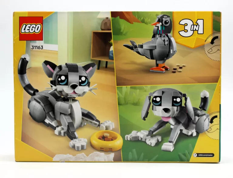 KLOCKI LEGO 31163 CREATOR 3 W 1 PSOTNY KOT PIES GOŁĄB
