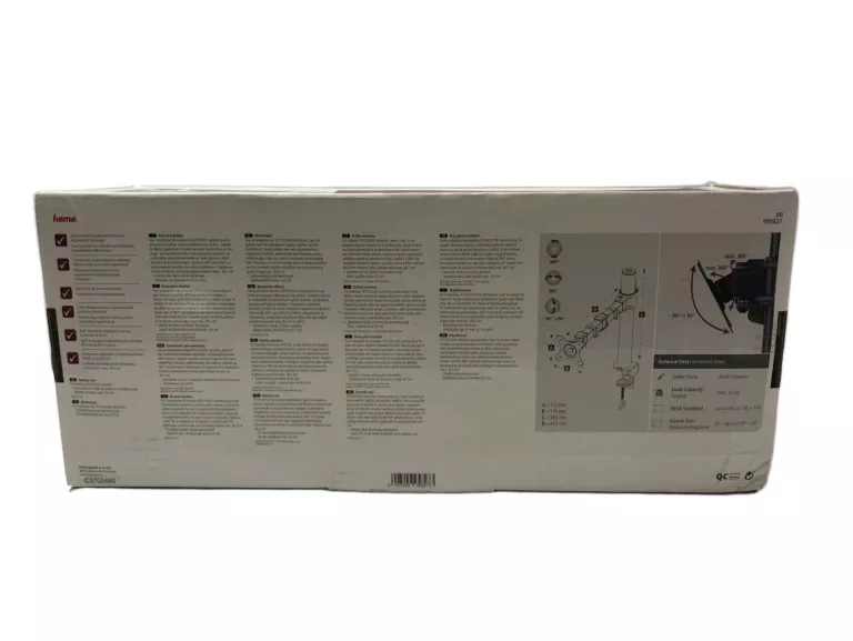 UCHWYT DO MONITORA HAMA 95827 OD 10" DO 26" MAX 10KG