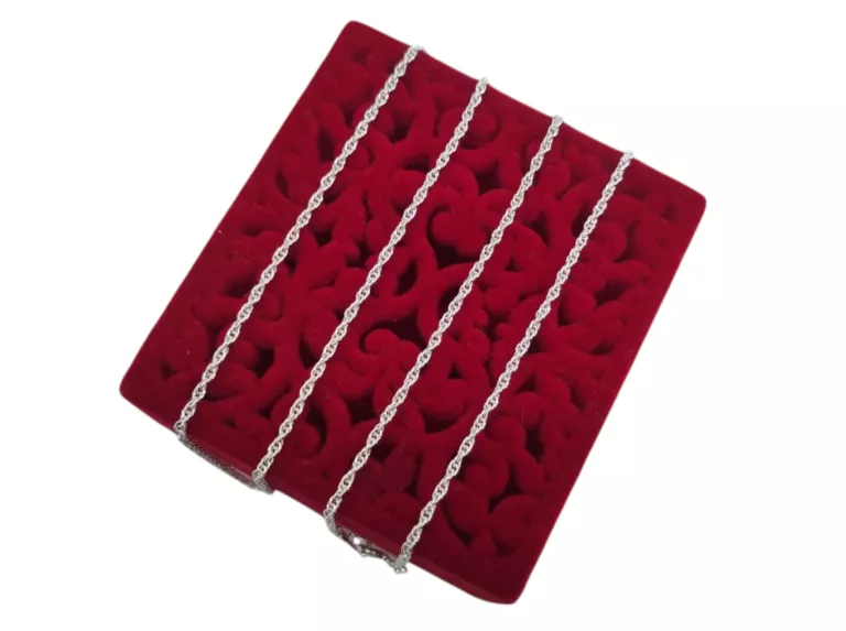 SREBRNY ŁAŃCUSZEK KORDEL 2,49G 925 54CM