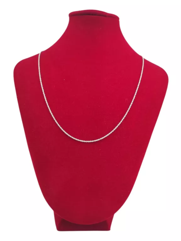 SREBRNY ŁAŃCUSZEK KORDEL 2,49G 925 54CM