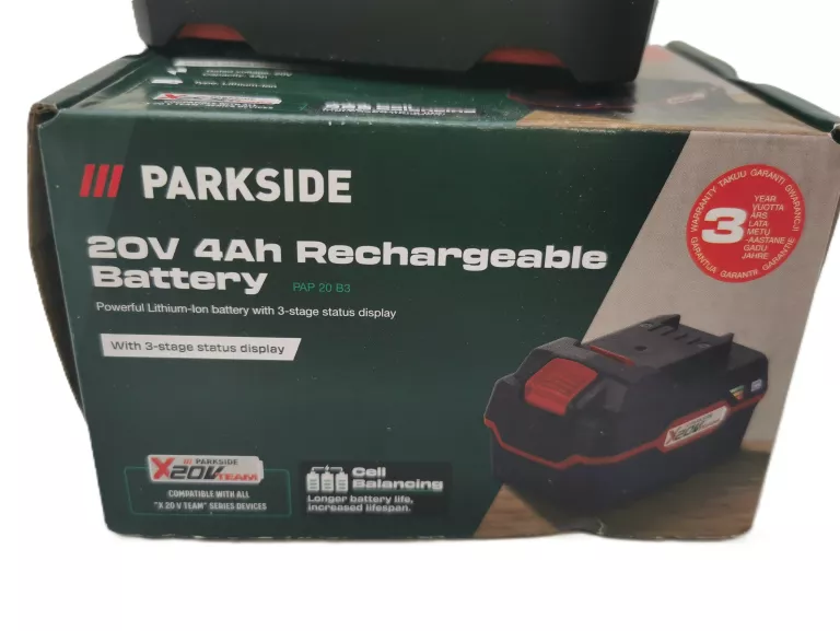 AKUMULATOR LITOWO-JONOWY PARKSIDE 20 V PAP 20 B3 4