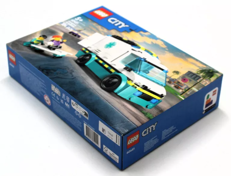 KLOCKI LEGO CITY 60451 EMERGENCY AMBULANCE KARETKA POGOTOWIA