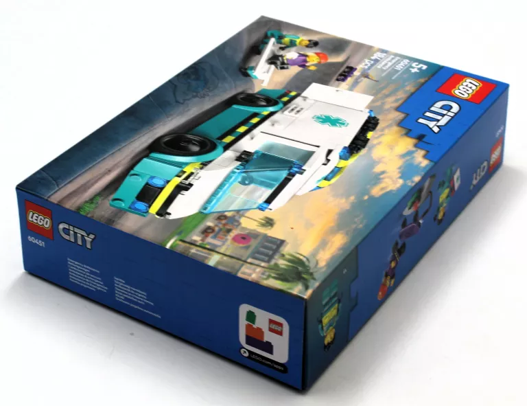 KLOCKI LEGO CITY 60451 EMERGENCY AMBULANCE KARETKA POGOTOWIA