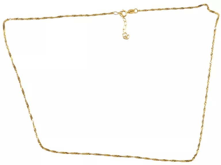 ŚLICZNY ZŁOTY ŁAŃCUSZEK 14K P.585 1,0 G / REGULOWANY 41-44 CM