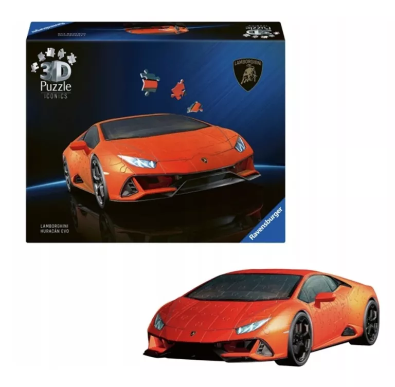 PUZZLE 3D RAVENSBURGER ICONICS LAMBORGHINI HURACAN EVO-ARANCIO (158 ELEM.)