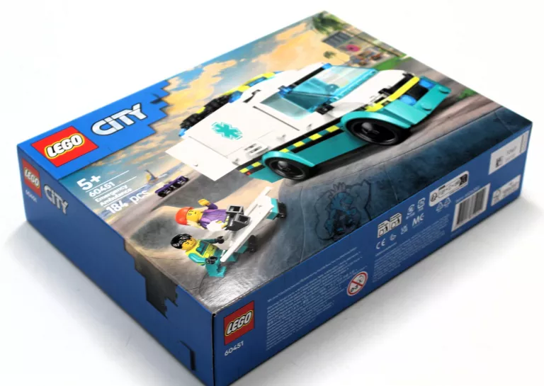 KLOCKI LEGO CITY 60451 EMERGENCY AMBULANCE KARETKA POGOTOWIA