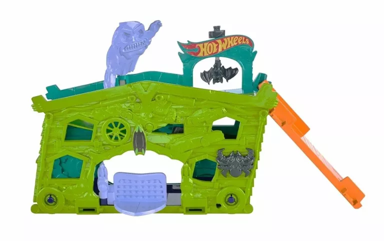 ZESTAW HOT WHEELS FJN38 GHOST GARAGE NAWIEDZONY GARAŻ Z AUTKIEM