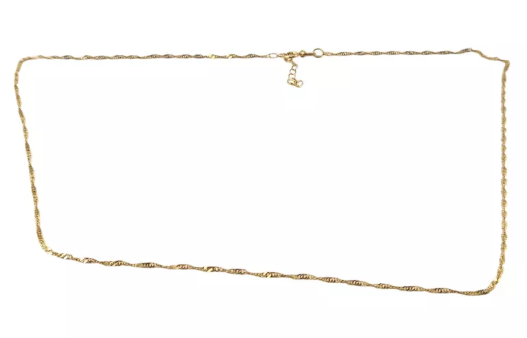 ŚLICZNY ZŁOTY ŁAŃCUSZEK 14K P.585 1,0 G / REGULOWANY 41-44 CM