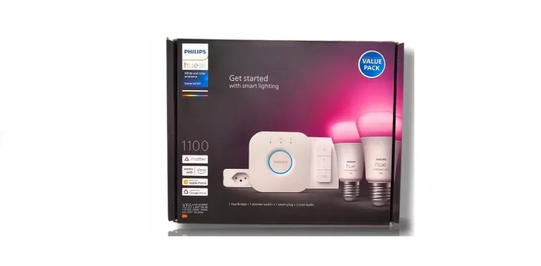 ZESTAW STARTOWY PHILIPS HUE WHITE AND COLOR AMBIANCE E27 AD1855